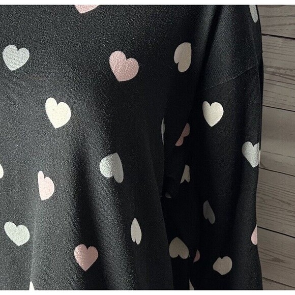 Rachel Roy Sweater Heart Pattern Soft Knit - Picture 5 of 12